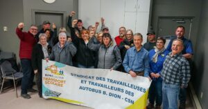 Mandat de grève chez Autobus B. Dion et déclenchement de grève dans cinq syndicats de l’Estrie